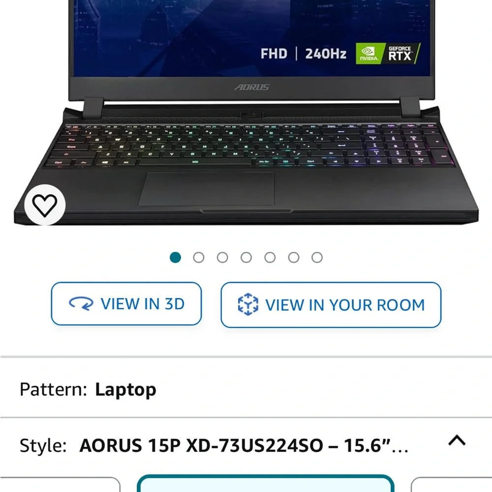 Black Gaming Laptop